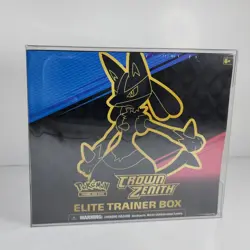 Pokemon Crown Zenith Elite Trainer Box New Factory Sealed with Plastic Protector 820650851476 - Image 1
