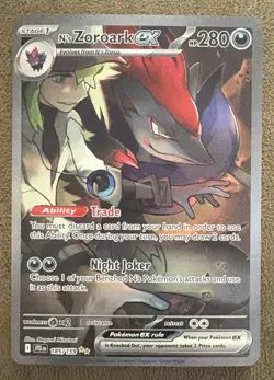 N’s Zoroark EX 185/159 Journey Together Special Illustration Rare Pokemon TCG - Image 1