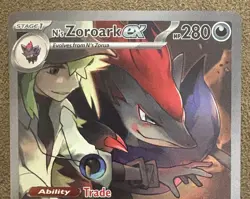 N’s Zoroark EX 185/159 Journey Together Special Illustration Rare Pokemon TCG - Image 2