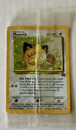 Pokemon TCG Meowth WOTC Black Star Promo Holo 10 Factory Sealed 🔥🔥 - Image 1