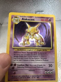 Pokemon English TCG Alakazam Base Set 1/102 Holo 1999-2000 Wizards OTC LP-NM! - Image 3