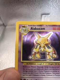 Pokemon English TCG Alakazam Base Set 1/102 Holo 1999-2000 Wizards OTC LP-NM! - Image 4