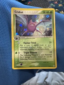 2004 Pokemon EX Hidden Legends Crobat Reverse Holo #3/101 NM- - Image 1