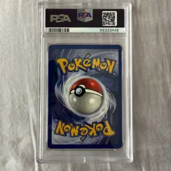 1999 POKEMON PIKACHU BASE SET E3 STAMP YELLOW CHEEKS #58 PSA 8 - Image 2