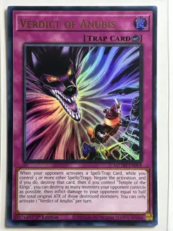 Verdict of Anubis 1st Ed Ultra Rare Maze of the Master MZTM-EN009 LP-NM YuGiOh - Image 1