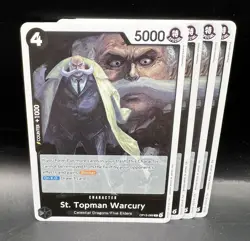 St. Topman Warcury OP13-089 R One Piece Carrying On His Will Playset X4 - Image 1