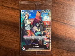 One Piece Shanks OP09-001 Promotion Leader Foil PSA Magazine Promo - Image 1