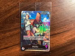 One Piece Shanks OP09-001 Promotion Leader Foil PSA Magazine Promo - Image 2
