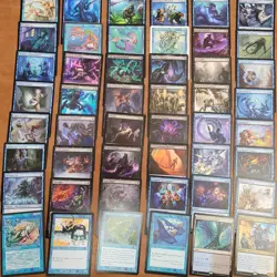 Black 'n' Blue **MERFOLK** Tribal Custom COMMANDER MAGIC DECK ALL 100 MTG Cards - Image 3