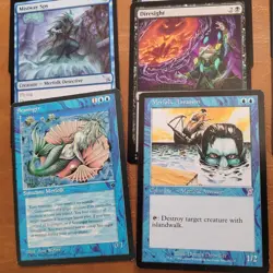 Black 'n' Blue **MERFOLK** Tribal Custom COMMANDER MAGIC DECK ALL 100 MTG Cards - Image 4
