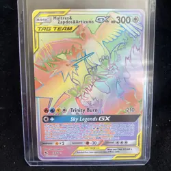 Pokemon Moltres Zapdos Articuno Tag Team GX Hidden Fates Holo Card 69/68 - Image 2