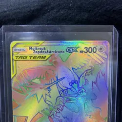 Pokemon Moltres Zapdos Articuno Tag Team GX Hidden Fates Holo Card 69/68 - Image 4