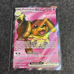 Dachsbun ex 160/142 Stellar Crown (SCR) NM Full Art Pokemon Card - Image 1