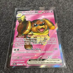 Dachsbun ex 160/142 Stellar Crown (SCR) NM Full Art Pokemon Card - Image 2