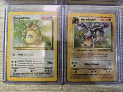 Vintage Pokemon Card Collection 4 Card Lot WOTC TCG Pidgeot Chansey Aerodactyl - Image 3