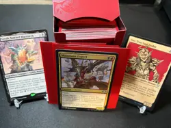 60 Card Legacy Goblin Black/Red MTG Deck. Sleeved boxed ready to play 95% NM - Image 1