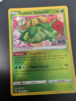 Pokemon Card TCG - Radiant Venusaur 004/078 Radiant Rare Pokemon GO - Image 4