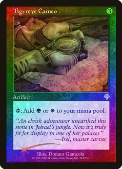 Tigereye Cameo FOIL Invasion NM Artifact Uncommon MAGIC MTG CARD ABUGames - Image 1