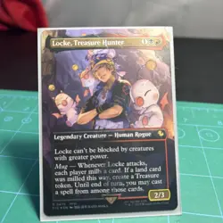 Locke, Treasure Hunter MTG Final Fantasy (Chocobo Track Foil) Rare 0475 Magic - Image 1