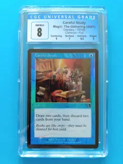 🌈💧🧾 Careful Study 🧾💧🌈 Odyssey | Vintage 2001 MTG | NM+ CGC 8 - Image 1