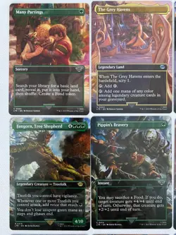 12 x MTG Magic The Gathering Lord Of The Rings Middle Earth Borderless Showcase - Image 2