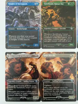 12 x MTG Magic The Gathering Lord Of The Rings Middle Earth Borderless Showcase - Image 3