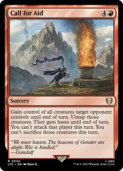MTG - Call for Aid - Lord of the Rings - Magic the Gathering - Image 1