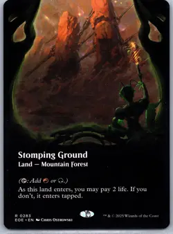 Magic: Edge of Eternities #283 Stomping Ground (Borderless) Foil .V04 - Image 1