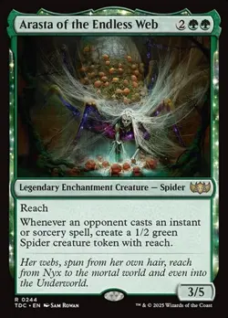 1x Arasta of the Endless Web NM Eng MTG - Commander Dragonstorm - Image 1