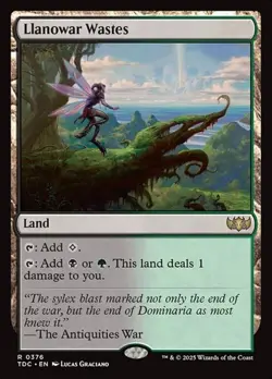 1x Llanowar Wastes NM Eng MTG - Commander Dragonstorm - Image 1