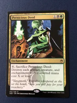 Pernicious Deed X1 Magic 25 M25 NM Condition See Pics Front/back - Image 1