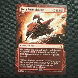 Fiery Emancipation Wilds of Eldraine Rare Regular #42 MTG - Image 1