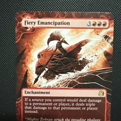 Fiery Emancipation Wilds of Eldraine Rare Regular #42 MTG - Image 3
