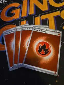 Basic Fire Energy | MEE002 | Reverse Holo | Pokemon Ascended Heroes Play Set X4 - Image 1