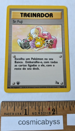 Trainer Mr. Fuji Spanish Pokemon 1st Edition card 58/62 WOTC 2000 NM - Image 1