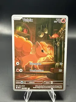 Pokemon TCG Vulpix 138/132 Mega Evolution Full Art Secret Rare A - Image 2