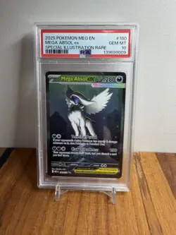 2025 POKEMON MEG EN #180/132 MEGA ABSOL EX SPECIAL ILLUSTRATION RARE PSA 10 - Image 1