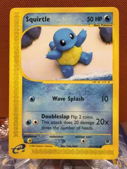 Squirtle Pokemon e-Reader Series Expedition #131 HP/DMG - Image 1