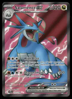 Salamence ex 177/159 Ultra Rare Journey Together Pokemon NM - Image 1