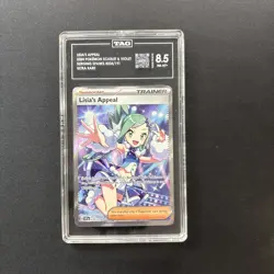 2024 POKEMON SSP EN-SURGING SPARKS ULTRA RARE #234 LISIA'S APPEAL TAG 8.5 - Image 1