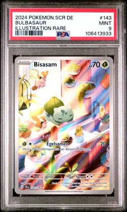 Pokemon Bisasam PSA9 Stellarkrone SCR 143 DE ILLUSTRATION RARE - Image 1