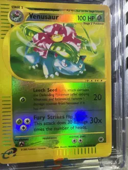 🔥🔥🔥CGC 9 2002 Pokemon TCG Expedition Venusaur 67 Reverse Foil - Image 3