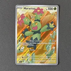 Pokemon TCG Scarlet & Violet Black Bolt Maractus Illustration Rare 093/086 - Image 1