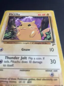 Pokemon Pikachu 87/130 Base Set 2 Regular English 2000 Common - Image 2