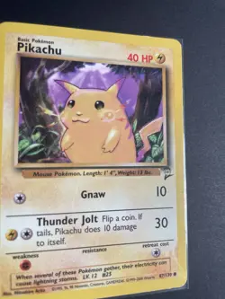 Pokemon Pikachu 87/130 Base Set 2 Regular English 2000 Common - Image 3