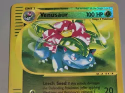 Pokemon Base Set Expedition # 67/165 Reverse Holo VENASAUR """NEVER PLAYED""" - Image 2