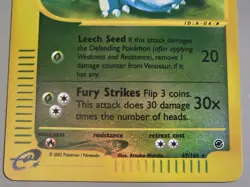 Pokemon Base Set Expedition # 67/165 Reverse Holo VENASAUR """NEVER PLAYED""" - Image 3