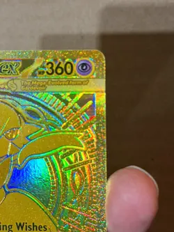 Mega Gardevoir EX Gold Pokemon Mega Evolution 187/132 Hyper Rare Full Art ME NM - Image 4
