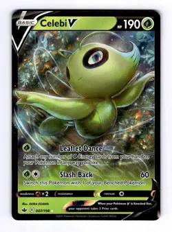 Celebi V SWSH06: Chilling Reign #007 (2021) Ultra Rare Holo NM Pokemon - Image 1