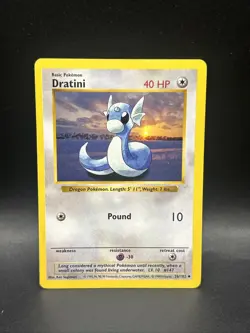 Pokemon TCG - Base Set - Dratini 26/102 - Shadowless - Image 1